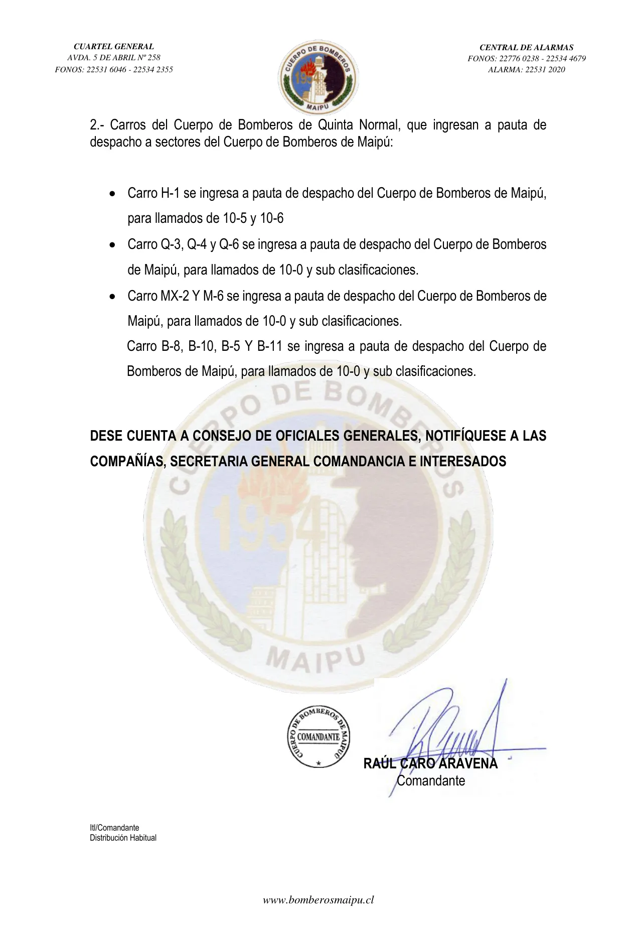 Página 2 de Orden del Día N° 30/2021