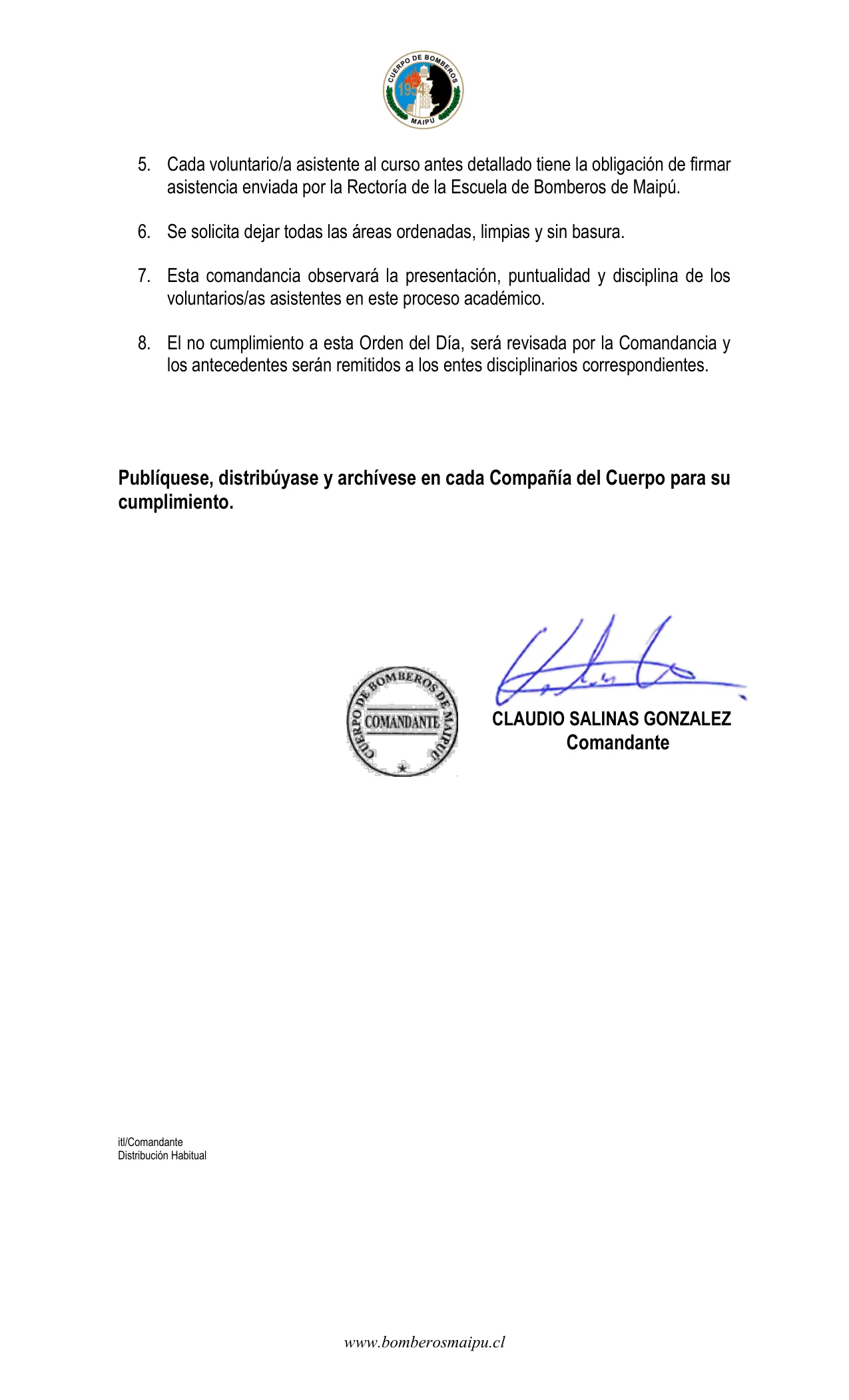 Página 2 de Orden del Día N° 26/2026
