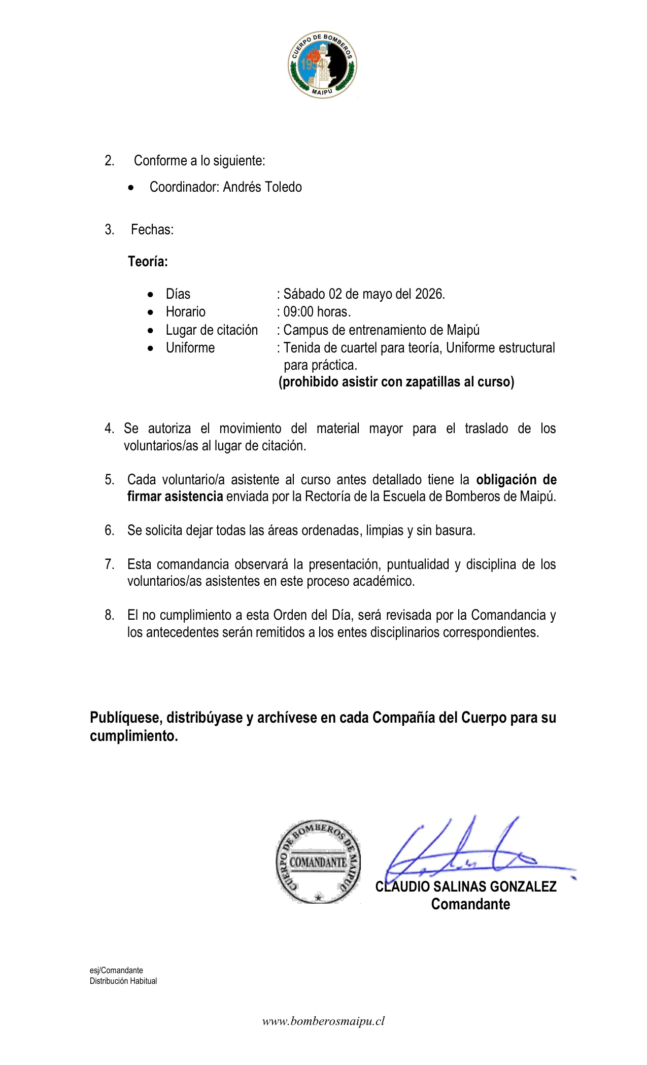 Página 2 de Orden del Día N° 46/2026