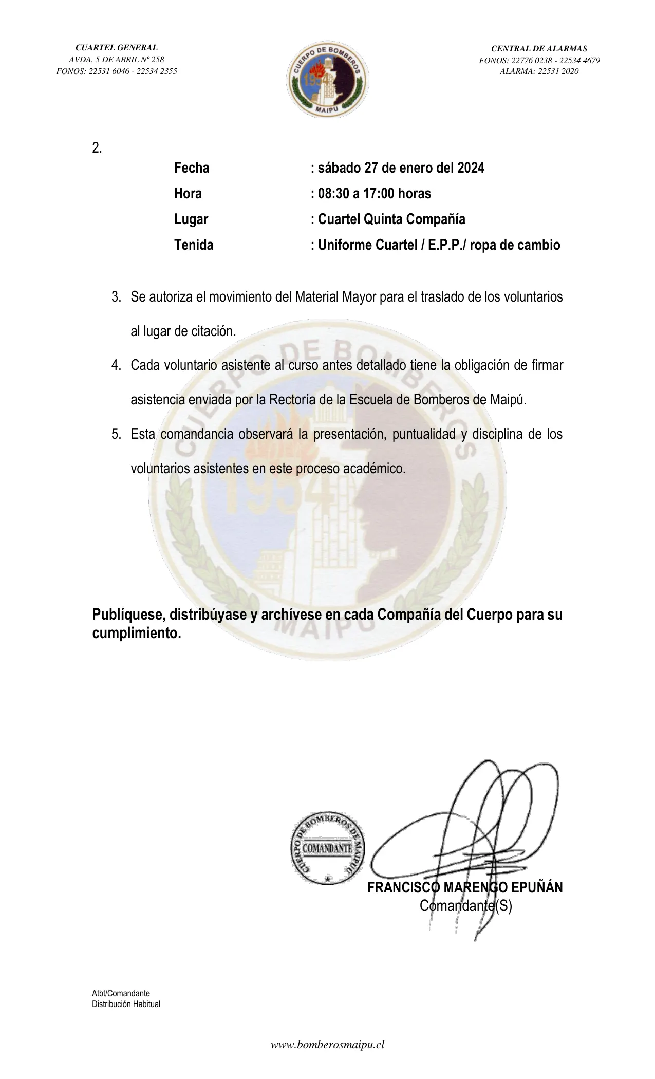 Página 2 de Orden del Día N° 12/2024