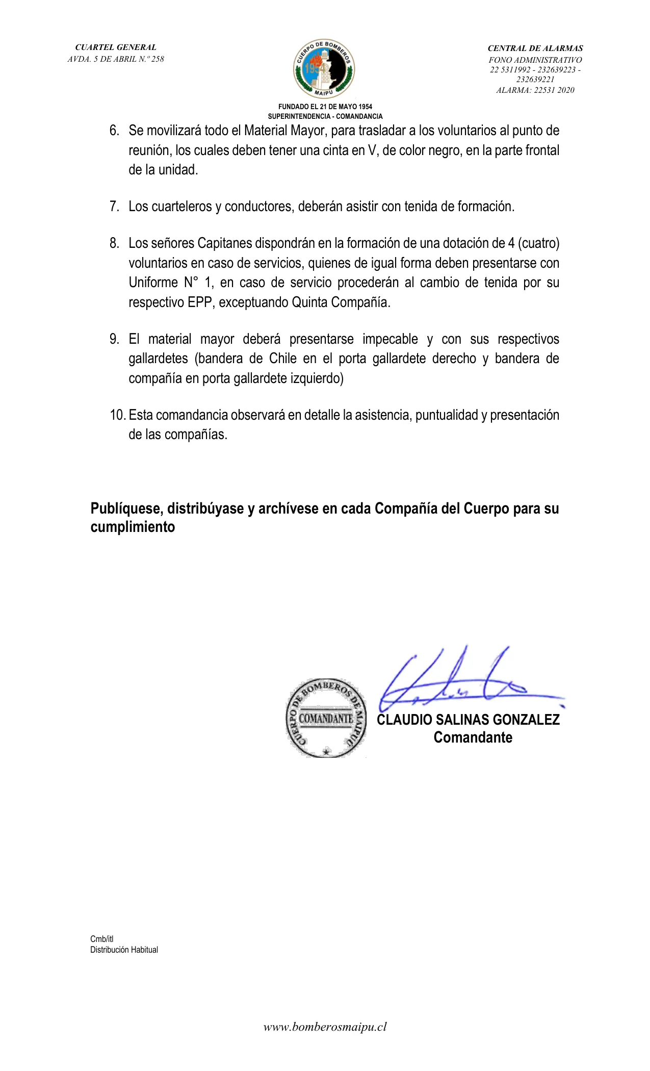 Página 2 de Orden del Día N° 121/2025