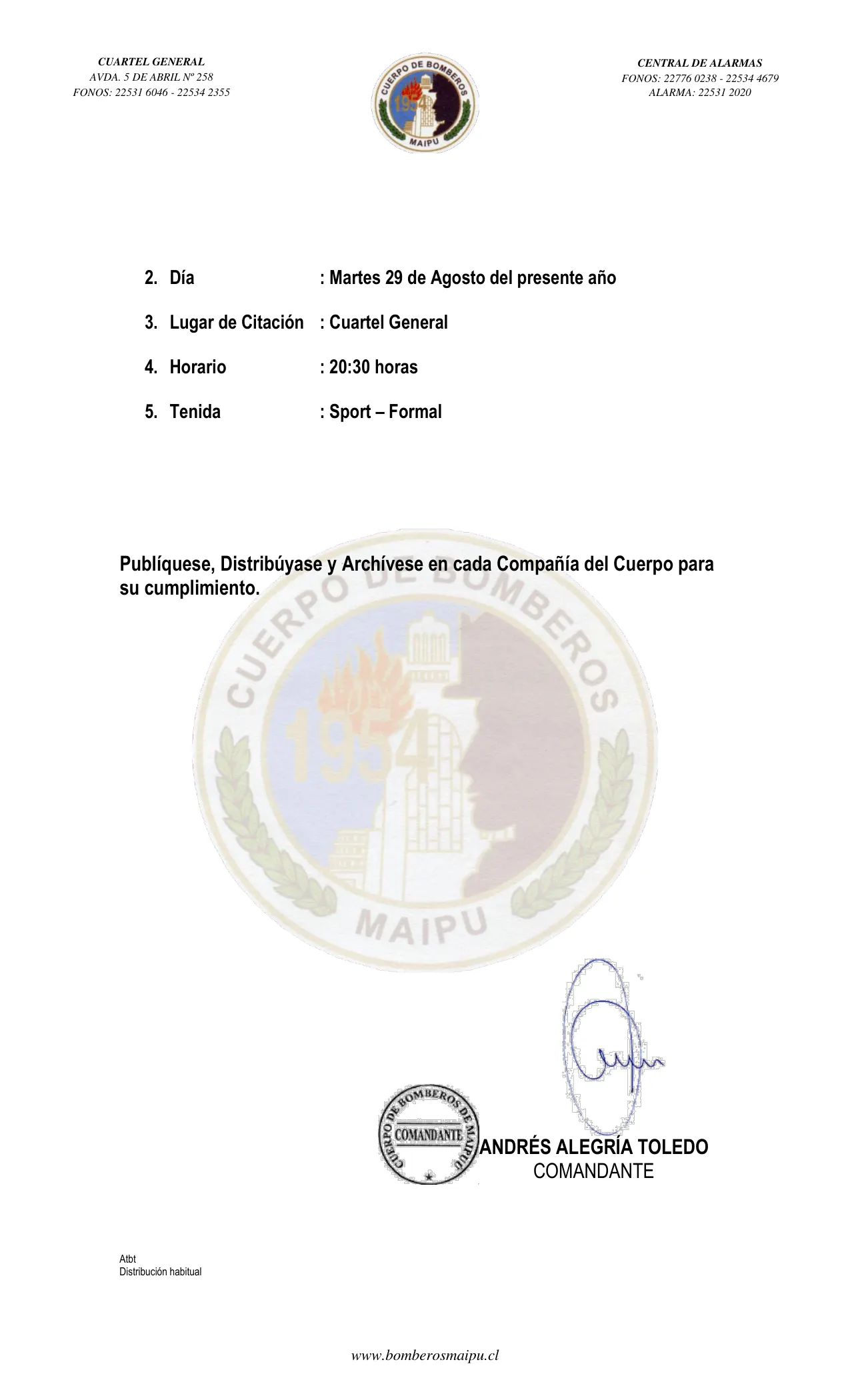 Página 2 de Orden del Día N° 139/2023