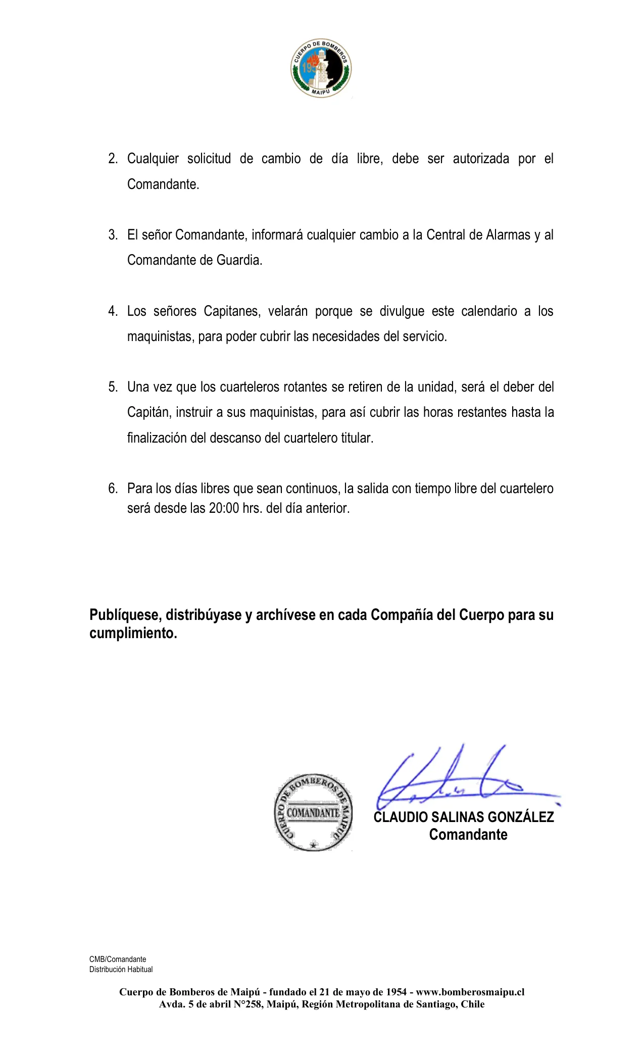Página 2 de Orden del Día N° 116/2025