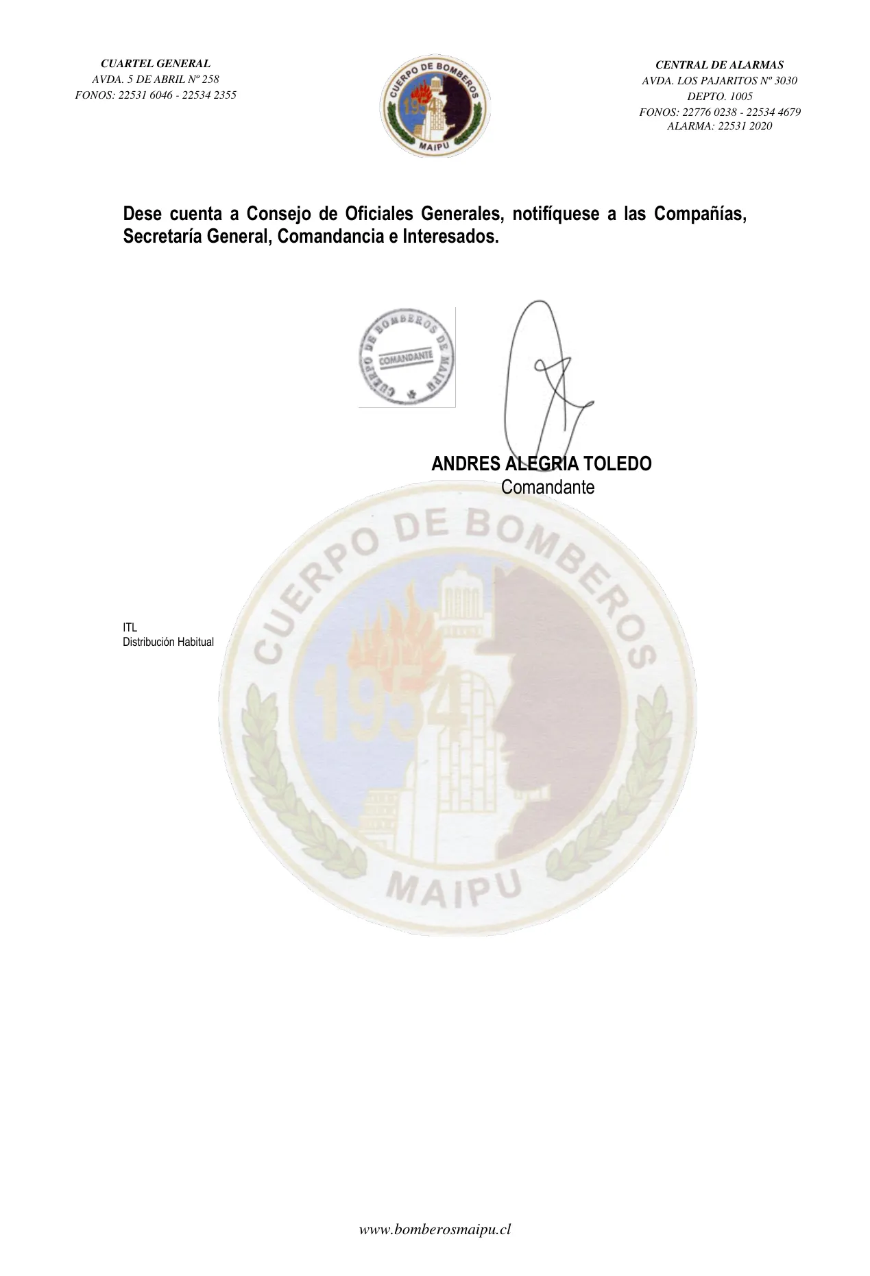 Página 2 de Orden del Día N° 4/2022