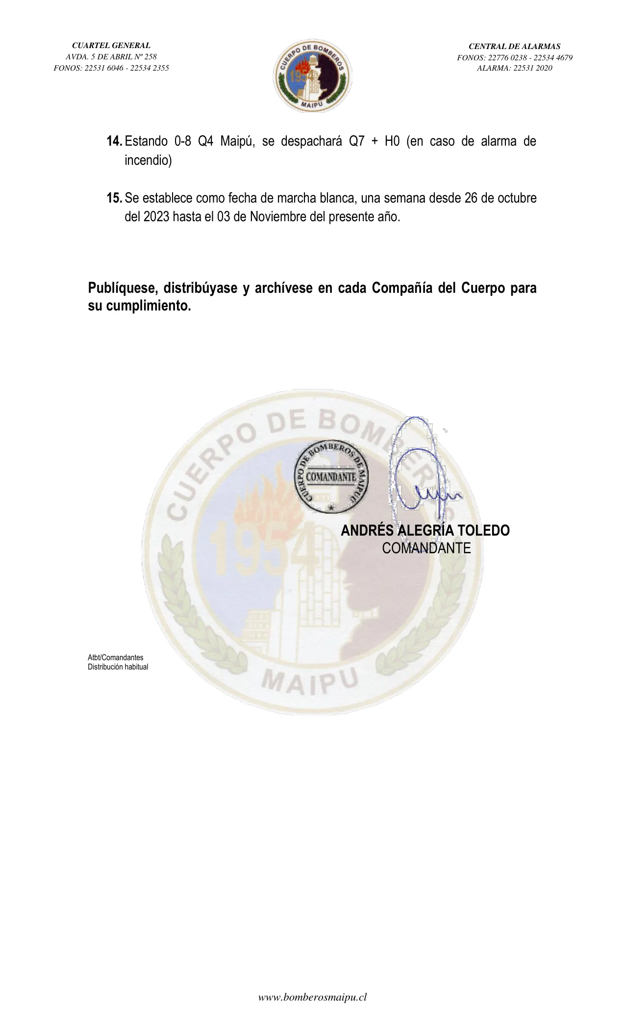 Página 4 de Orden del Día N° 169/2023