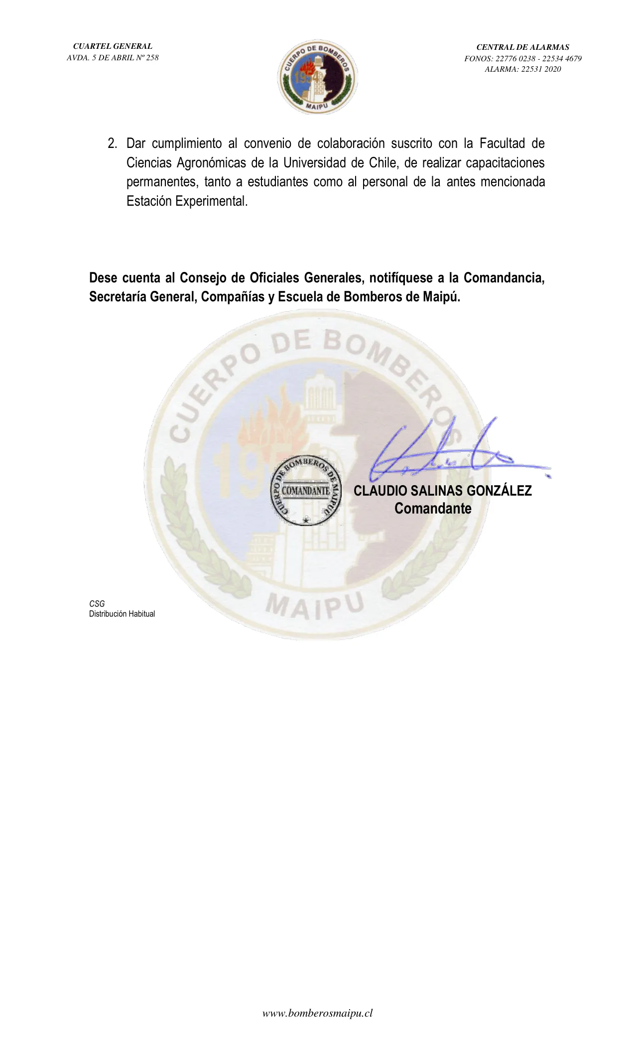 Página 2 de Orden del Día N° 56/2024