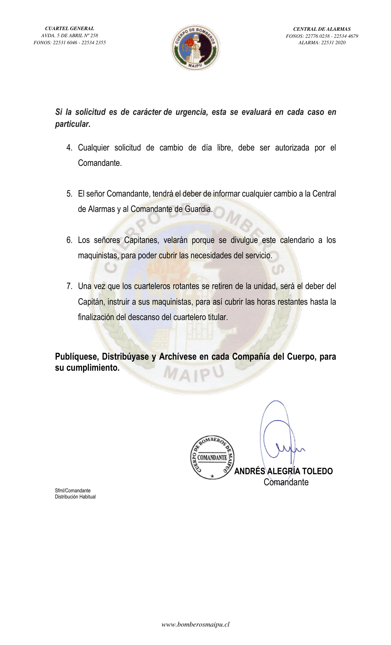 Página 2 de Orden del Día N° 116/2023