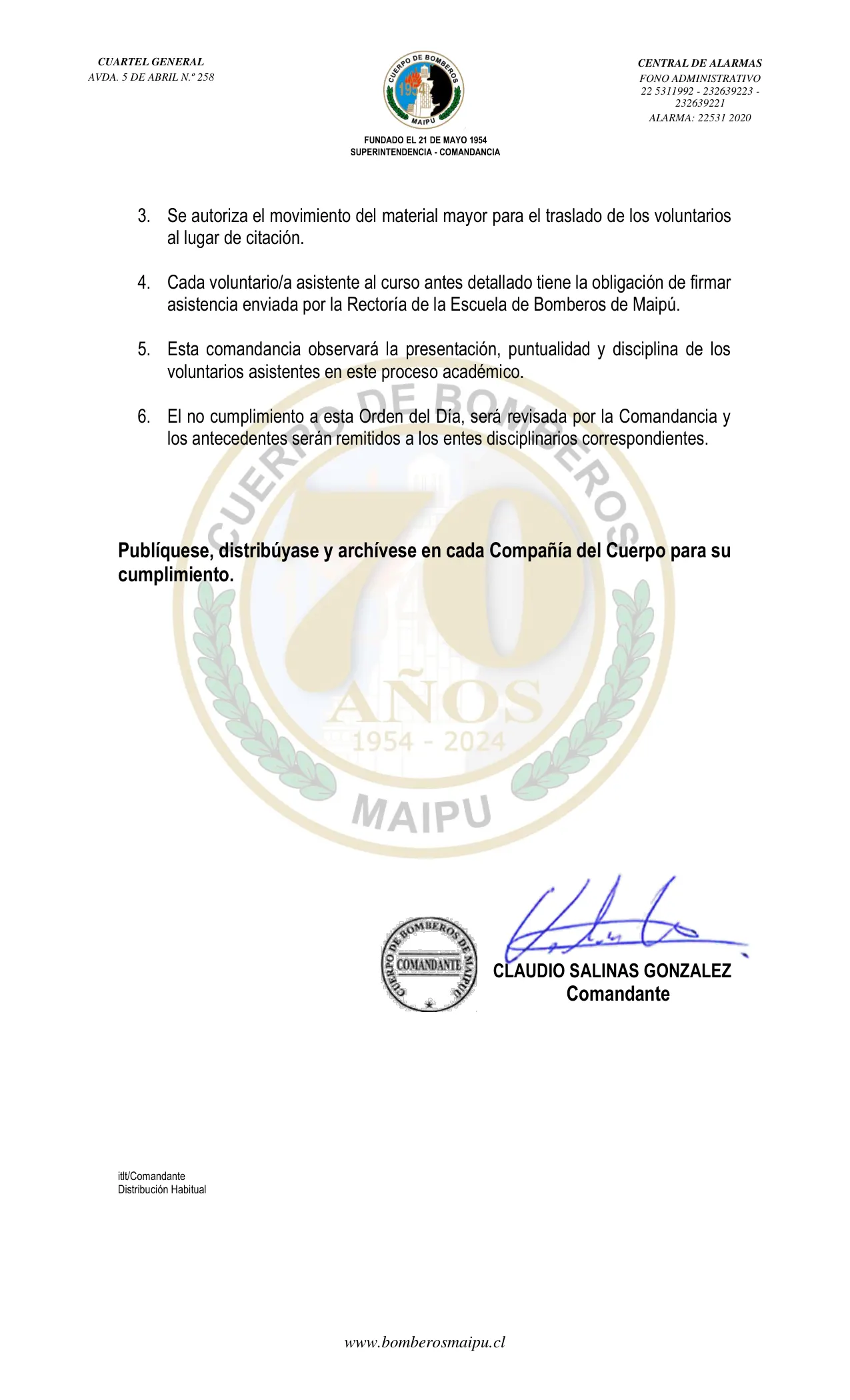Página 2 de Orden del Día N° 59/2024