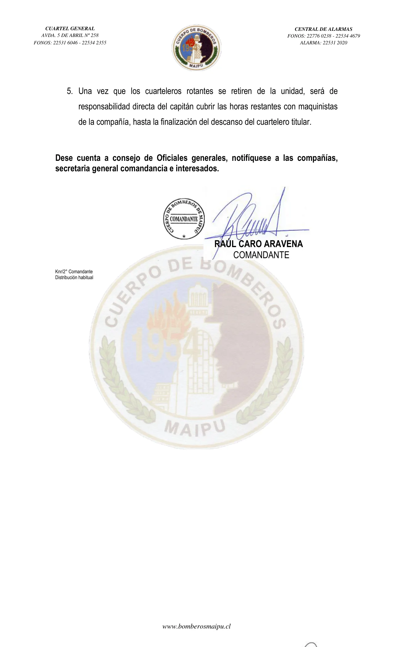 Página 2 de Orden del Día N° 20/2021
