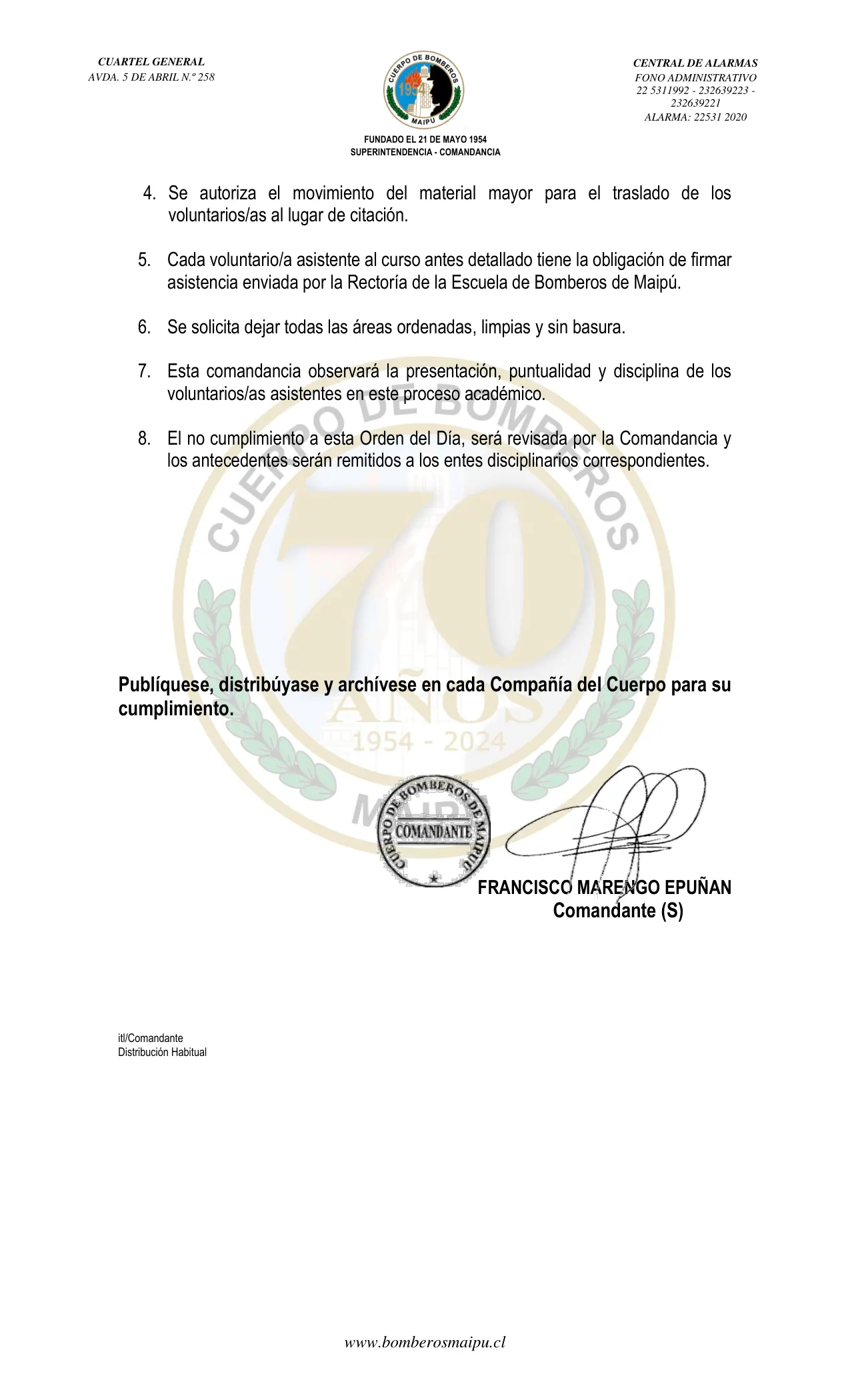 Página 2 de Orden del Día N° 99/2024