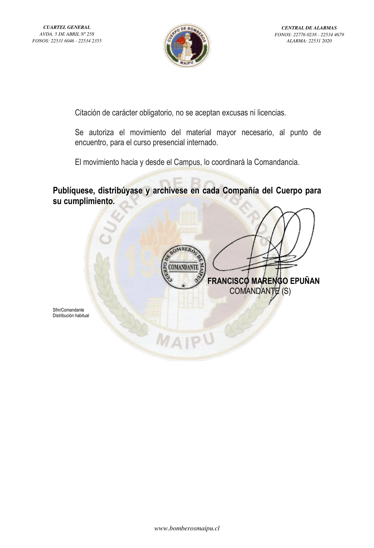Página 3 de Orden del Día N° 100/2023