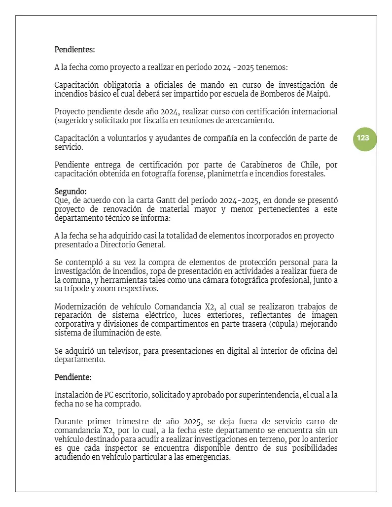 Página 123 de Memoria Anual 2024
