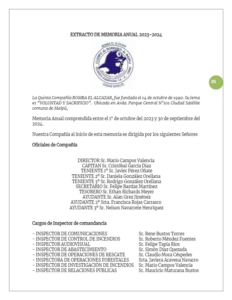 Página 25 de Memoria Anual 2024