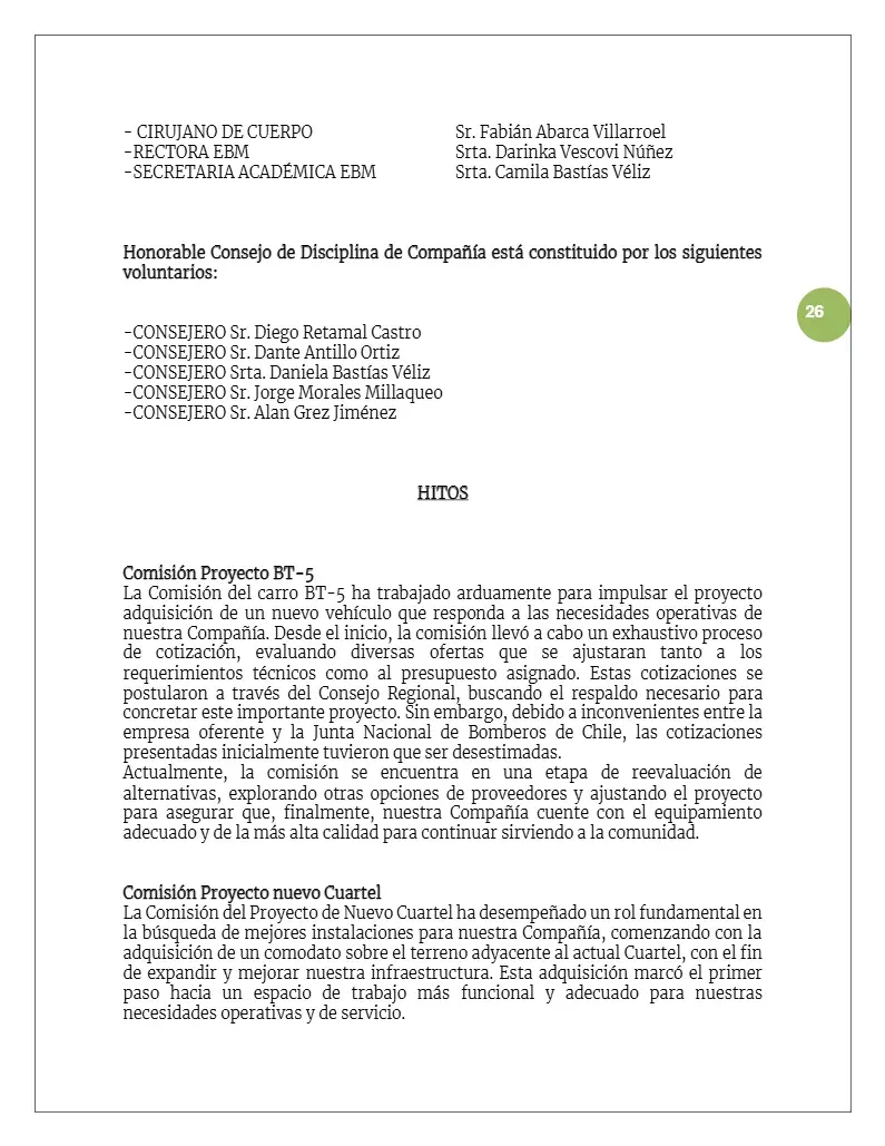 Página 26 de Memoria Anual 2024