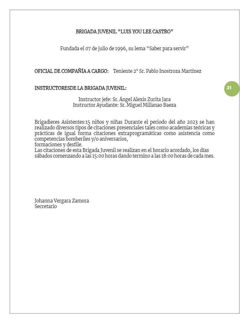 Página 31 de Memoria Anual 2024