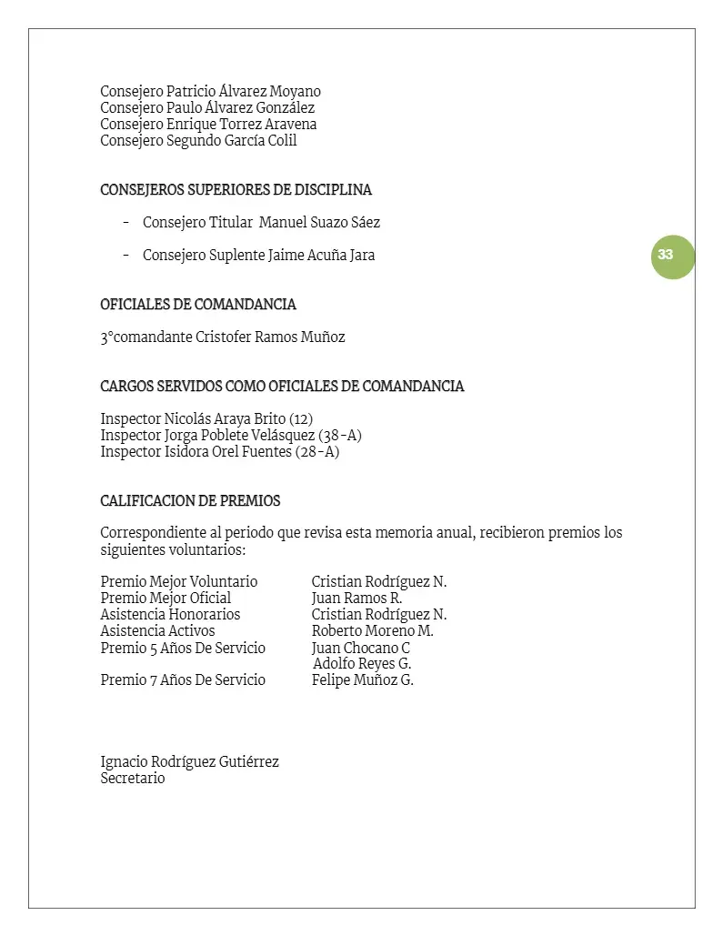 Página 33 de Memoria Anual 2024