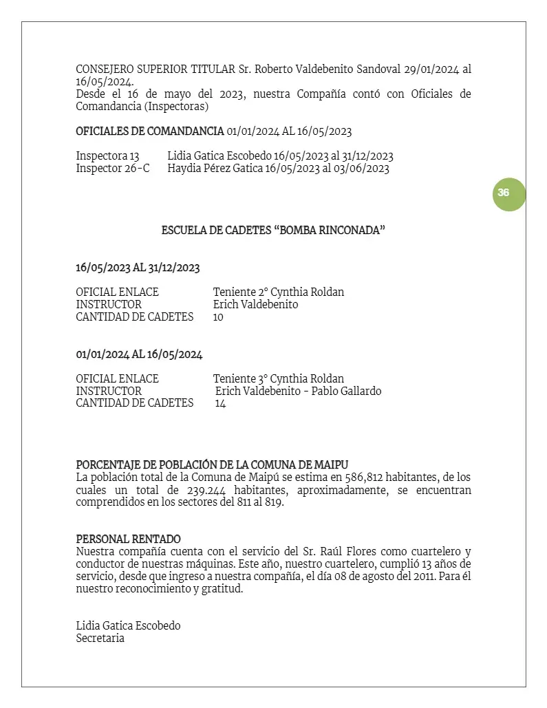 Página 36 de Memoria Anual 2024