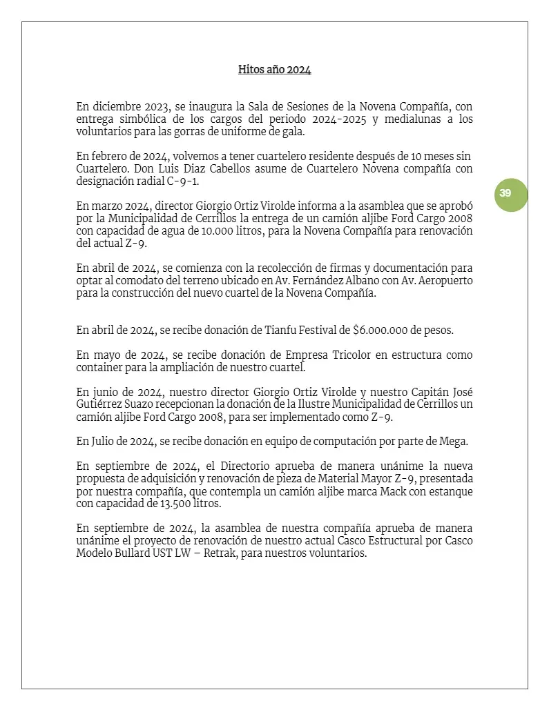 Página 39 de Memoria Anual 2024
