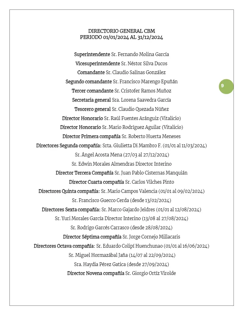Página 9 de Memoria Anual 2024