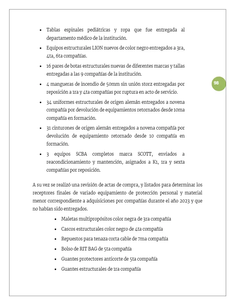 Página 98 de Memoria Anual 2024