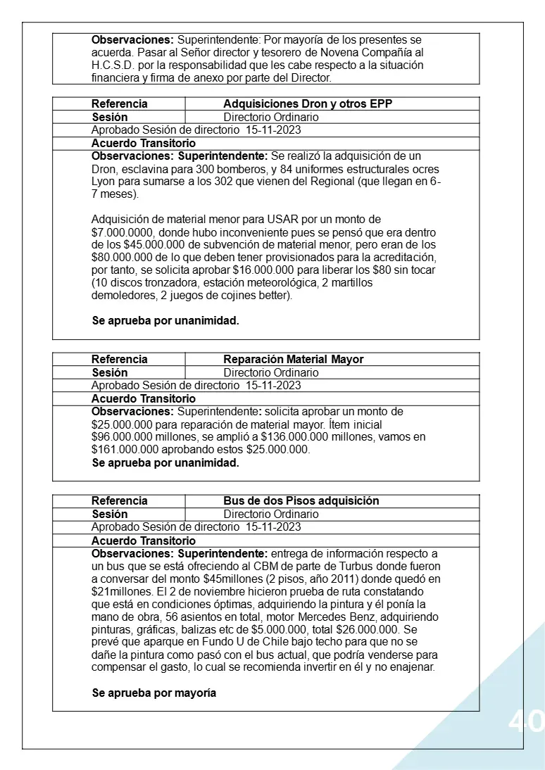 Página 40 de Memoria Anual 2023