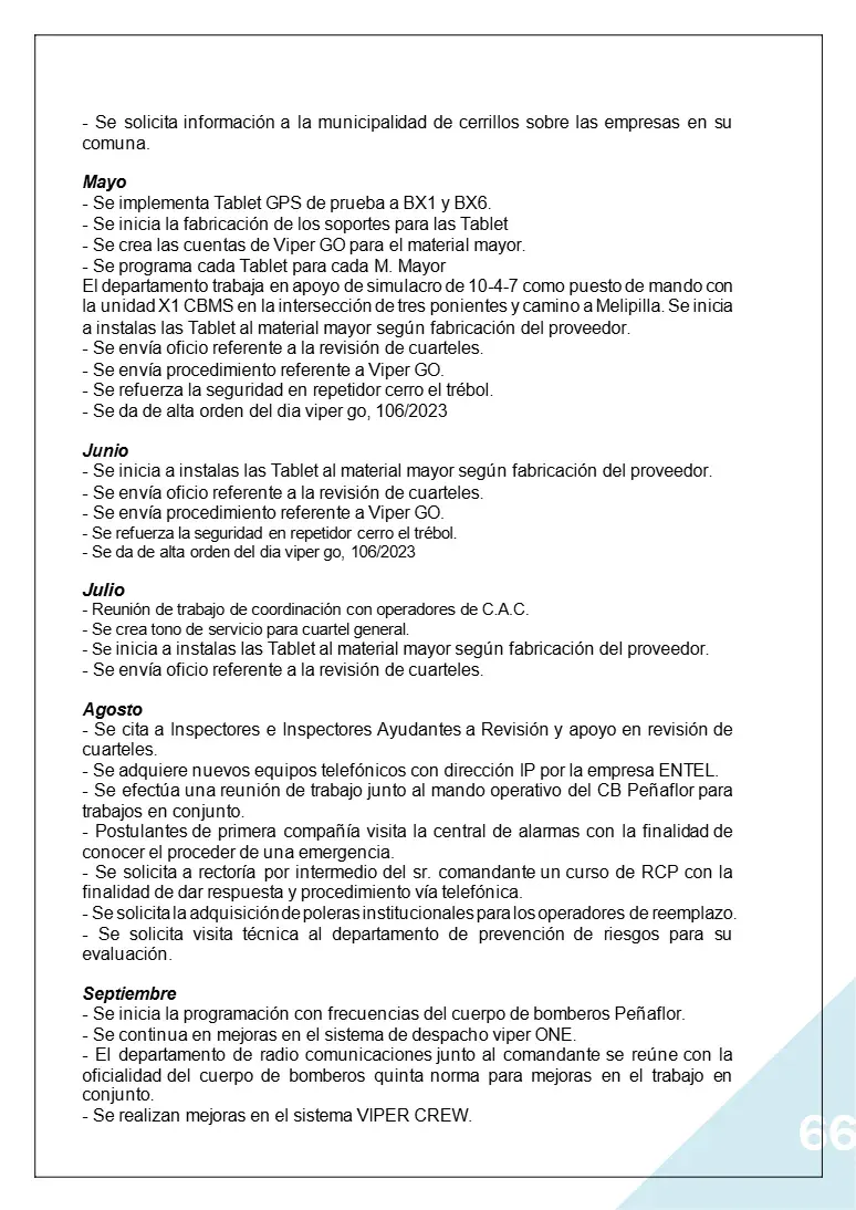 Página 66 de Memoria Anual 2023