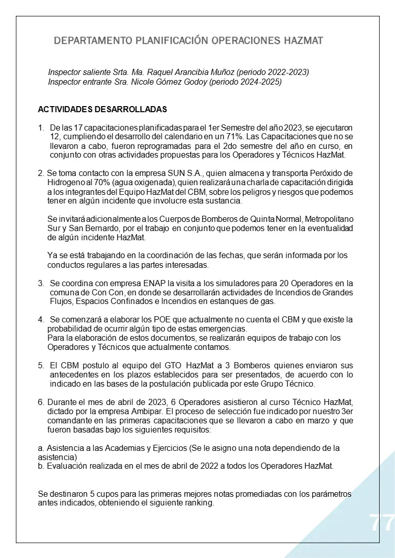 Página 77 de Memoria Anual 2023